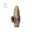 شیر اطمینان هایسک بHisec simple brass safety valve 10 bar "1/2رنجی ساده "1/2