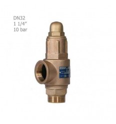 Hisec simple brass safety valve 10 bar "1 1/4
