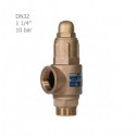 Hisec simple brass safety valve 10 bar "1 1/4