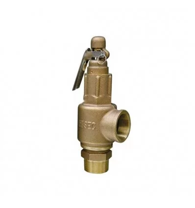 Hisec Lever brass safety valve 10 bar "1 1/4