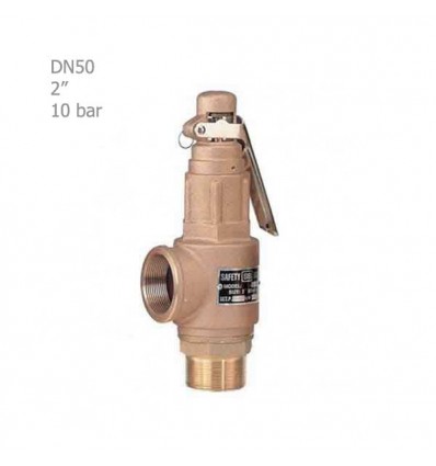 Hisec Lever brass safety valve 10 bar "2