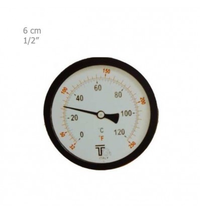 Thermometer TG Plate 6 CM Horizontally TB100