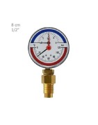 Thermometer Manometer TG Plate 8 CM Vertically