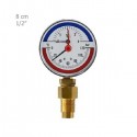 Thermometer Manometer TG Plate 8 CM Vertically