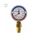 Thermometer Manometer TG Plate 8 CM Vertically