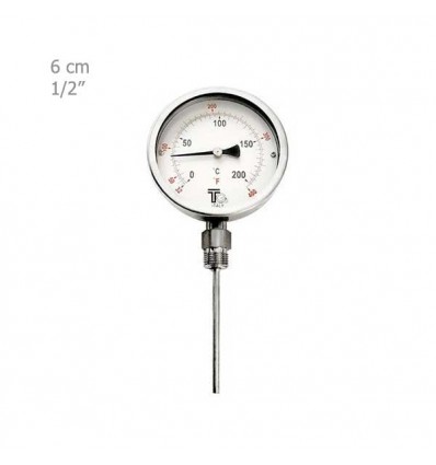 Thermometer Full Steel Vertical TG Plate 6 CM TB310
