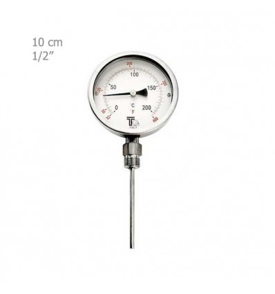 Thermometer Full Steel TG Plate 10 CM Vertically TB310