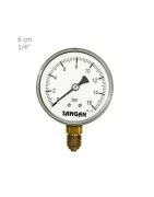 Sangan Sanat all brass manometer vertical 6 cm plate model PG1/A