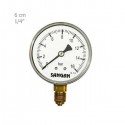Sangan Sanat all brass manometer vertical 6 cm plate model PG1/A