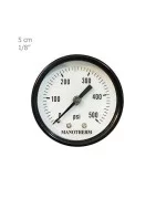 Sangan Sanat all brass manometer horizontal 5 cm plate model PG1/D