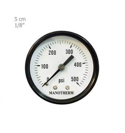 Sangan Sanat all brass manometer horizontal 5 cm plate model PG1/D