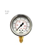 Sangan Sanat brass manometer vertical 6 cm plate model PG4/A