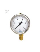 Wika Manometer Oily Vertical Plate 6 cm Model 213.53