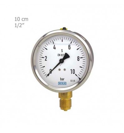 Wika Manometer Oily Vertical Plate 6 cm Model 213.53
