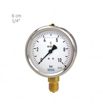 Wika Manometer Oily Vertical Plate 6 cm Model 213.53