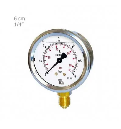 Manometer TG Vertical Oily Plate 6 CM Model KBL