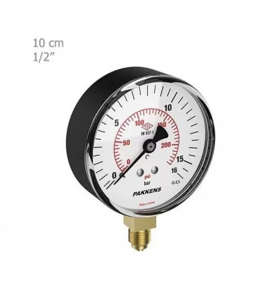 Pakkens Manometer Vertically Dry Plate 10 Cm