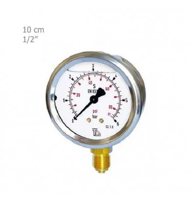 Manometer TG Vertical Oily Plate 10 CM Model KBL