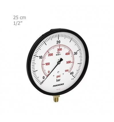 Pakkens Manometer Vertically Dry Plate 25 Cm