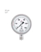 Pakkens Mili Bar Manometer Steel Vertically Dry Plate 10 Cm