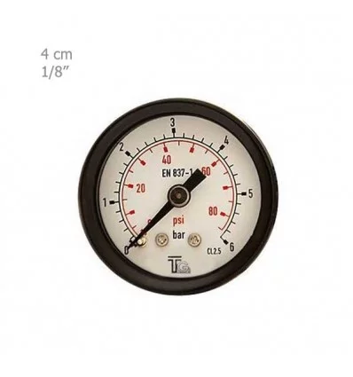 Manometer TG Horizontal dry Plate 4 CM