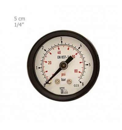 Manometer TG Horizontal dry Plate 5 CM