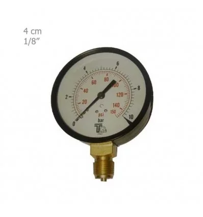 TG dry vertical Manometer 4 cm plate