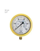 Pakkens Mili Bar Manometer Vertically Dry Plate 16 Cm