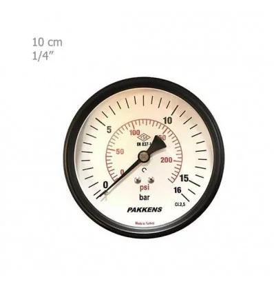 Pakkens Manometer Horizontally Dry Plate 10 Cm 