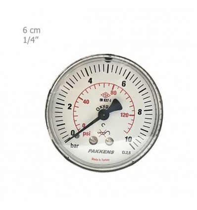 Pakkens Manometer Horizontally Dry Plate 6 Cm