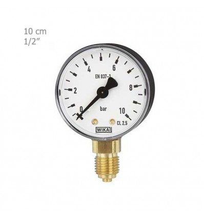Wika vertical dry manometer 10 cm plate 111.10