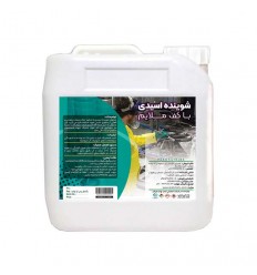 Acidic detergent with mild foam