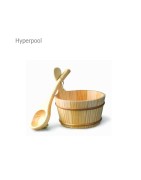 سطل و ملاقه چوبی سونای خشک هایپرپول