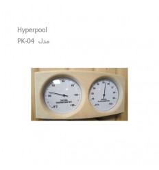 دماسنج و رطوبت سنج چوبی سونای خشک هایپرپول مدل PK-04