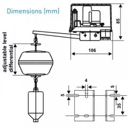 Fantini Electromechanical Float Switch