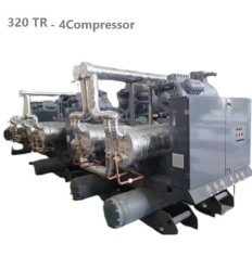 چیلر تراکمی آب خنک 320 تن تبرید دماتجهیز مدل 4DTCHS320