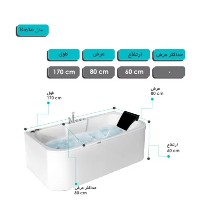 وان و جکوزی ریتون مدل رایکا