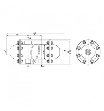 مبدل حرارتی پوسته و لوله فلنجی فلکسینوکس Flexinox