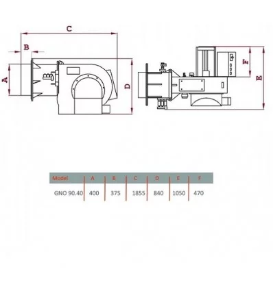 GarmIran Gasoline Boiler Burner GNO 90/40