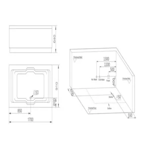 ابعاد جکوزی آپارتمانی home base مدل 3007