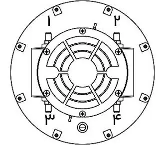 Schematic of air and gas ratio regulator control gear set "1 model SET282