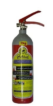 کپسول آتشنشانی 2 کیلویی گاز CO2  پرتابل پیشگام