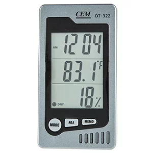 CEM digital hygrometer model DT322