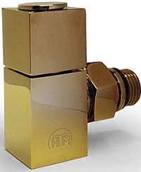 شیر رادیاتور طلایی فلت مات دکوراتیو HTM