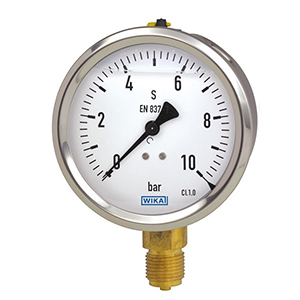 Wika Manometer Oily Vertical Plate 10 cm Model 213.53