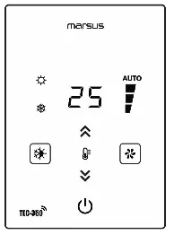 ترموستات فن کویل و داکت اسپلیت مرصوص TEC-350