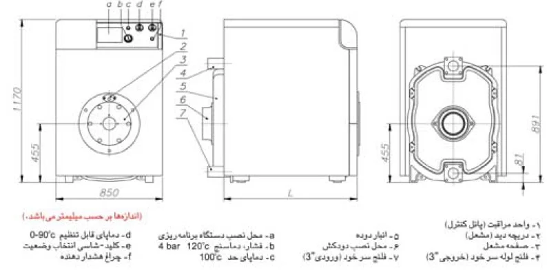 دیگ چدنی L90