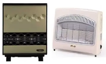 Types of gas heaters