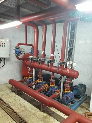 circulator pump in engine room
