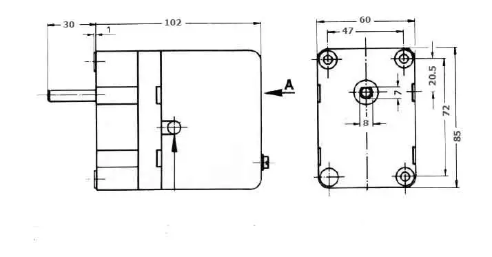 سایز موتور دمپر هانیول - کانکترون LKS 120 04